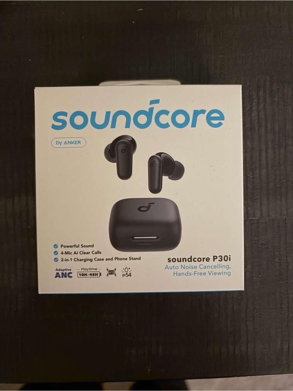 NIB Soundcore by Anker P30i Wireless Earbuds Black